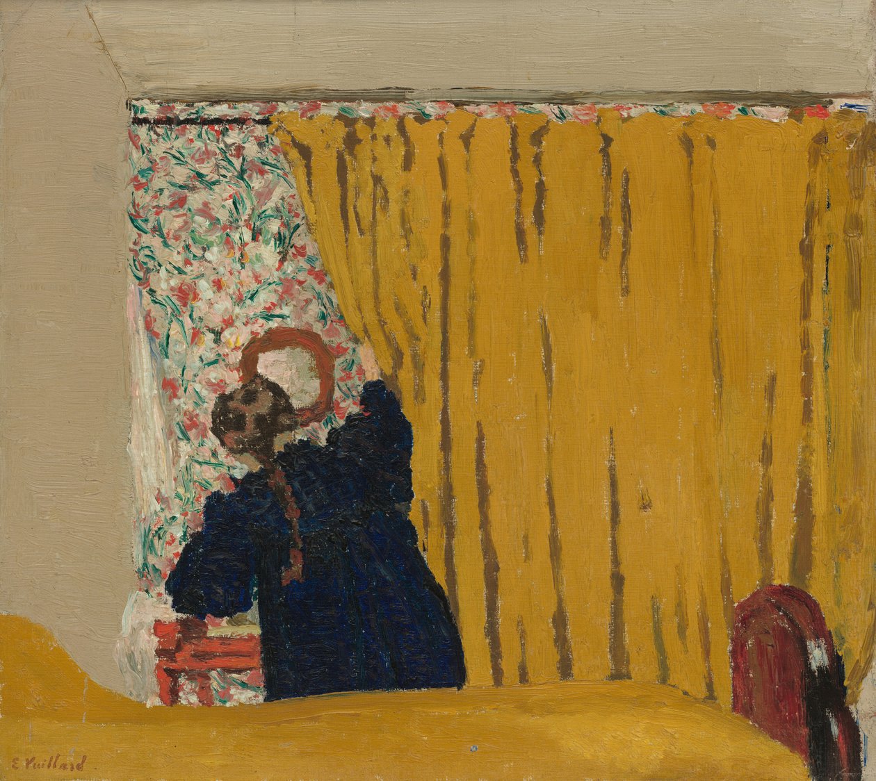 Żółta kurtyna autorstwa Edouard Vuillard