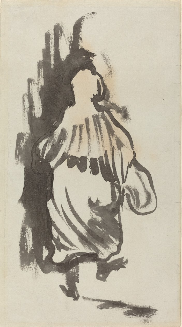 Idąca postać widziana z tyłu, c. 1894. autorstwa Edouard Vuillard