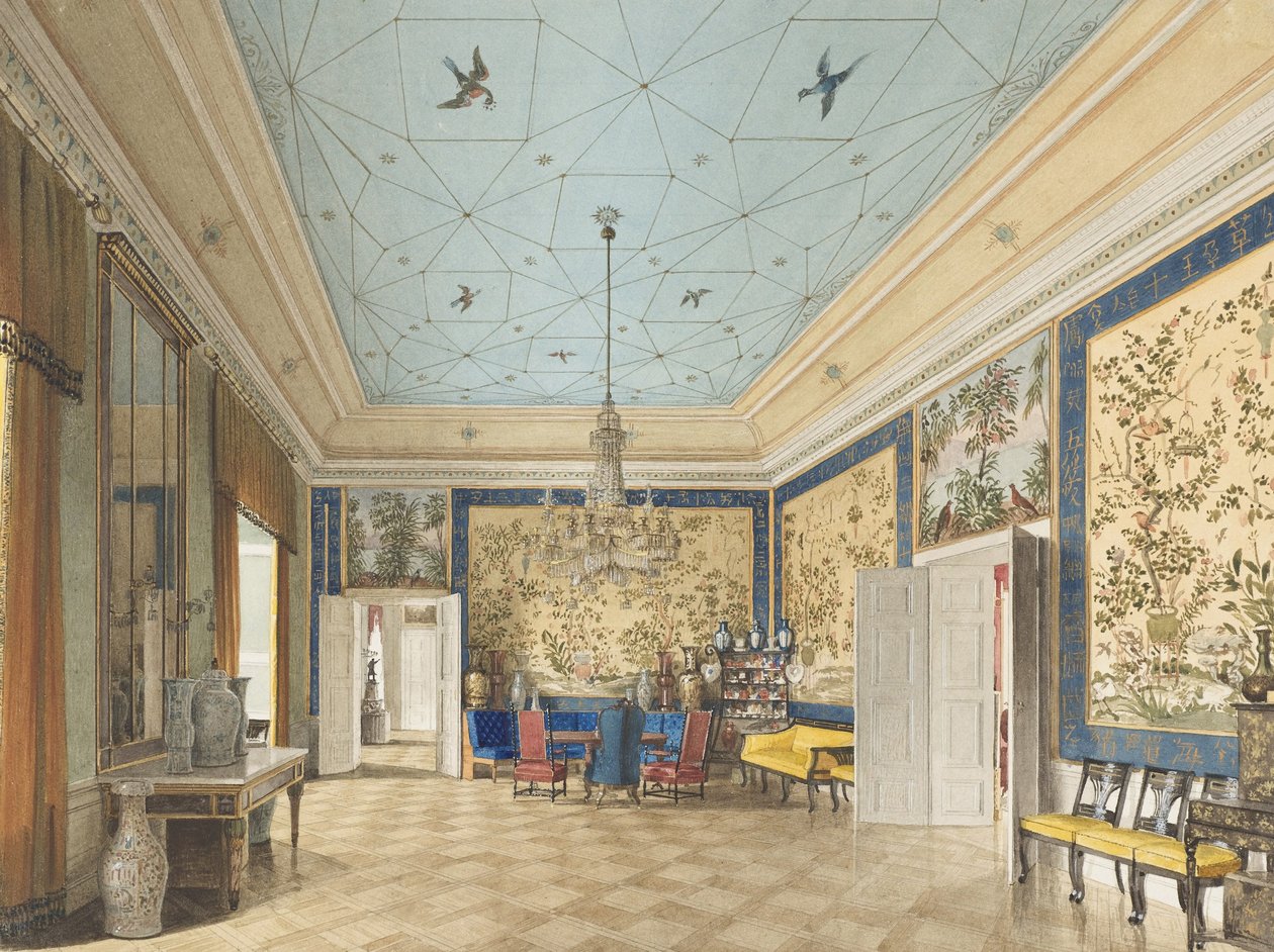 Pokój Chiński w Pałacu Królewskim, Berlin autorstwa Eduard Gaertner