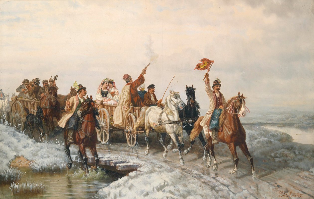 Procesja ślubna autorstwa Eduard Götzelmann
