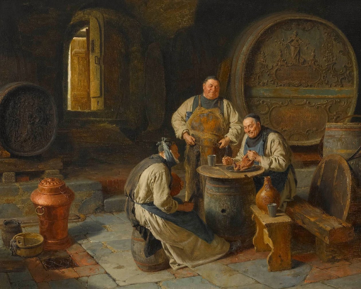 backhandln autorstwa Eduard von Grutzner