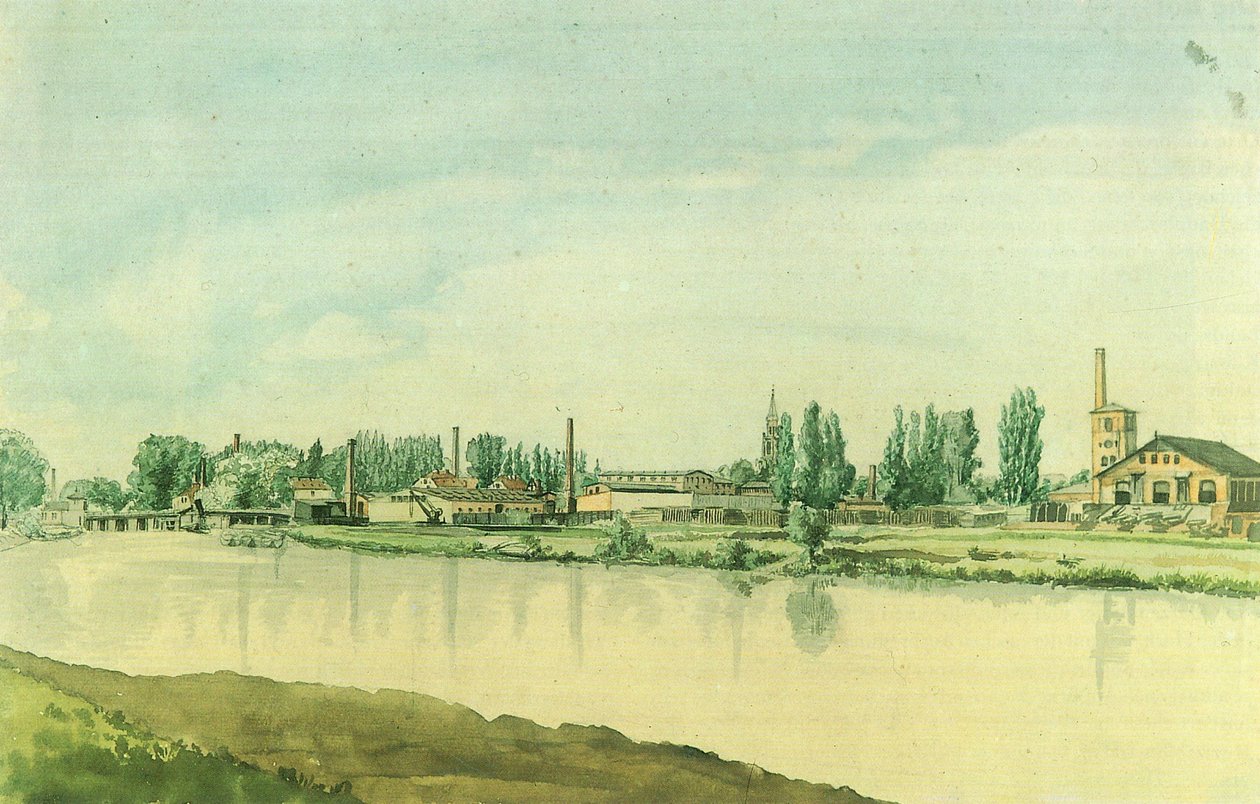 Niemcy: Fabryki Borsig w Moabit autorstwa Eduard Gaertner