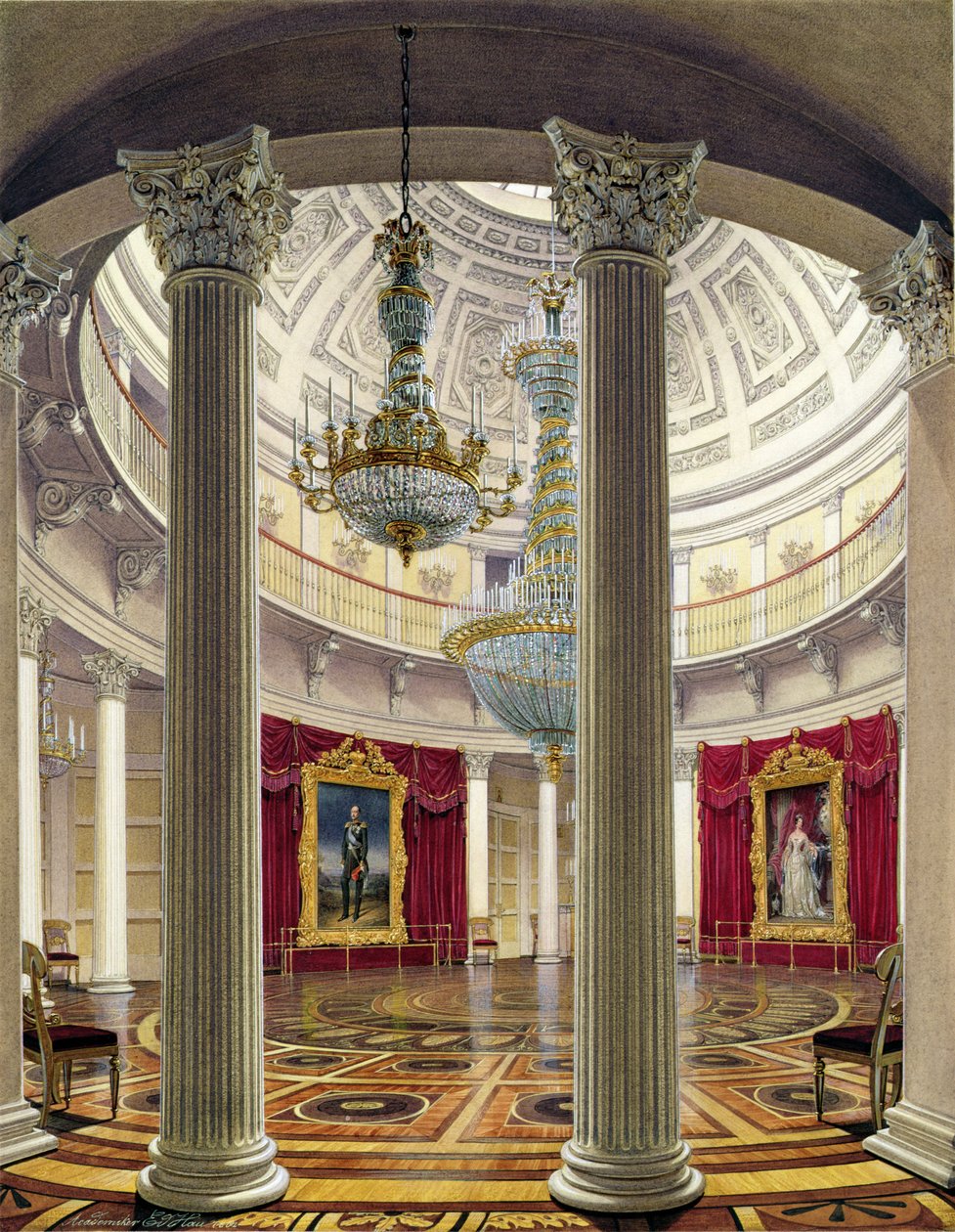 Rotunda, Pałac Zimowy, 1862 autorstwa Eduard Hau