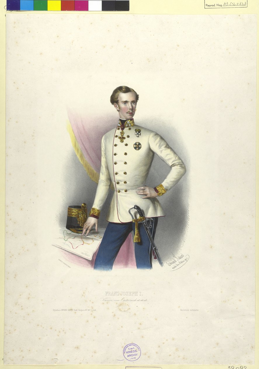 Cesarz Austrii Franciszek Józef I autorstwa Eduard Kaiser