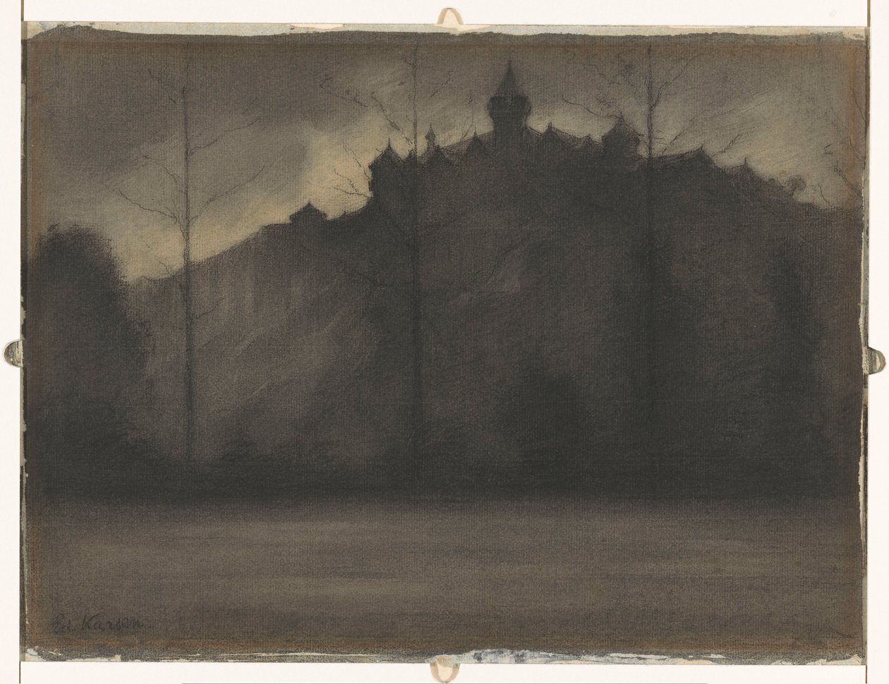 Wieczór z deszczem autorstwa Eduard Karsen (signed by artist)
