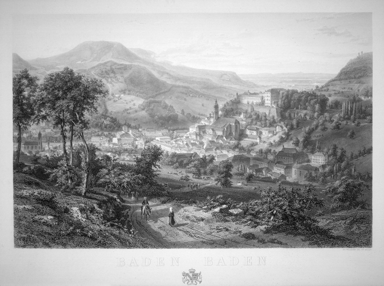 „Baden Baden”, XIX wiek autorstwa Eduard Willman