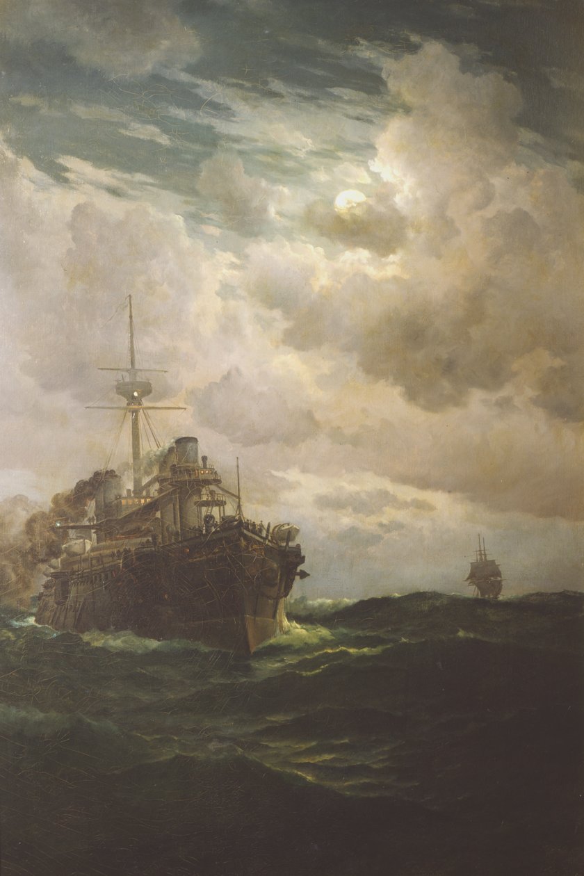 Pancernik Lepanto autorstwa Eduardo de Martino