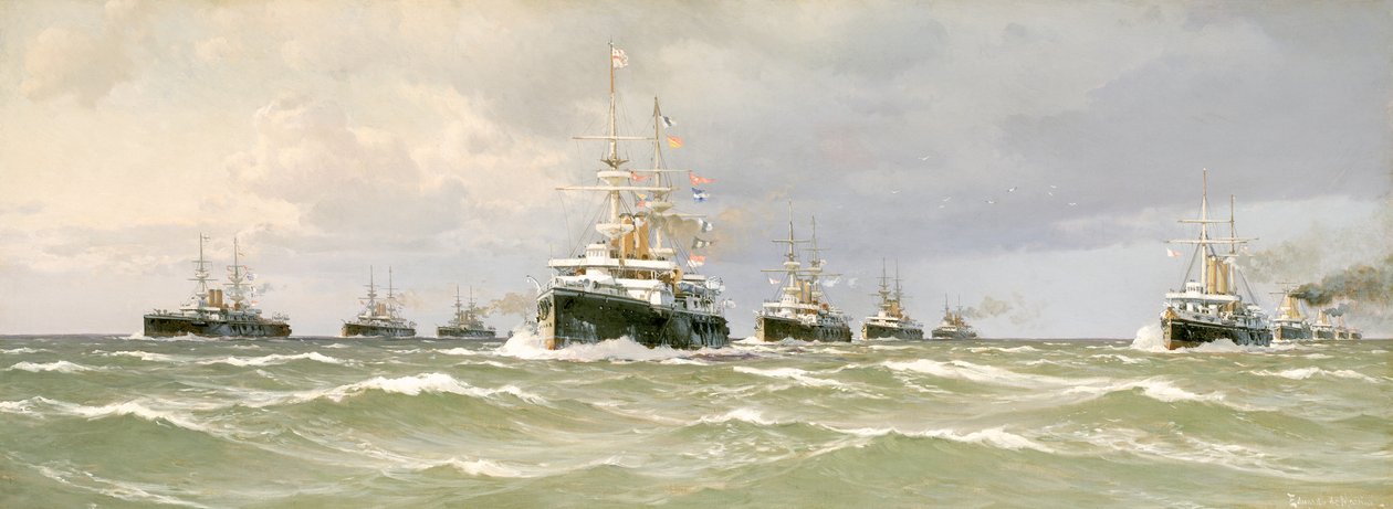 Eskadra Kanału La Manche autorstwa Eduardo de Martino