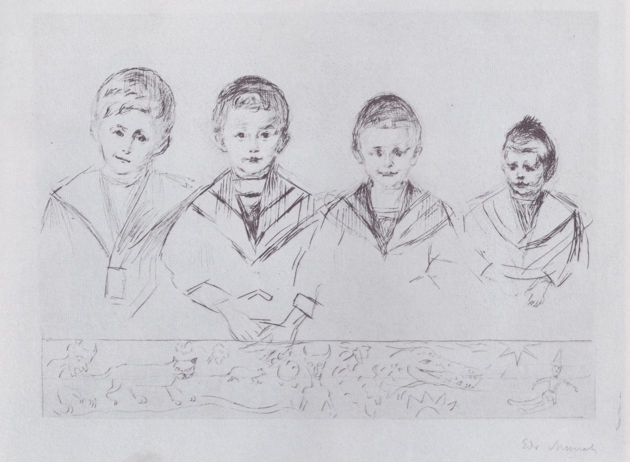 Czterej synowie dr. lipa autorstwa Edvard Munch
