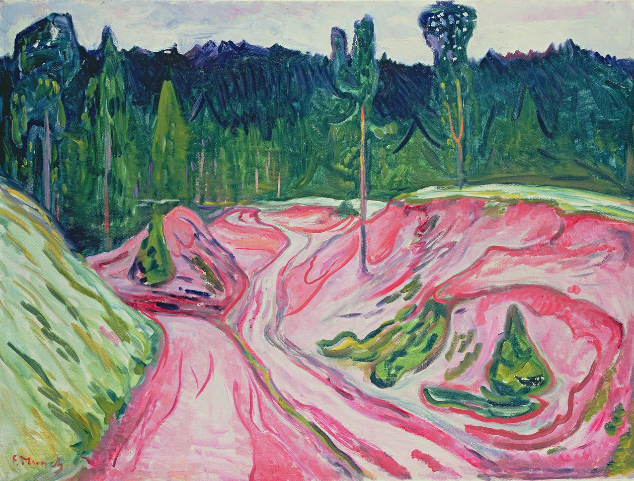 Las w Turyngii, ok. 1904 autorstwa Edvard Munch