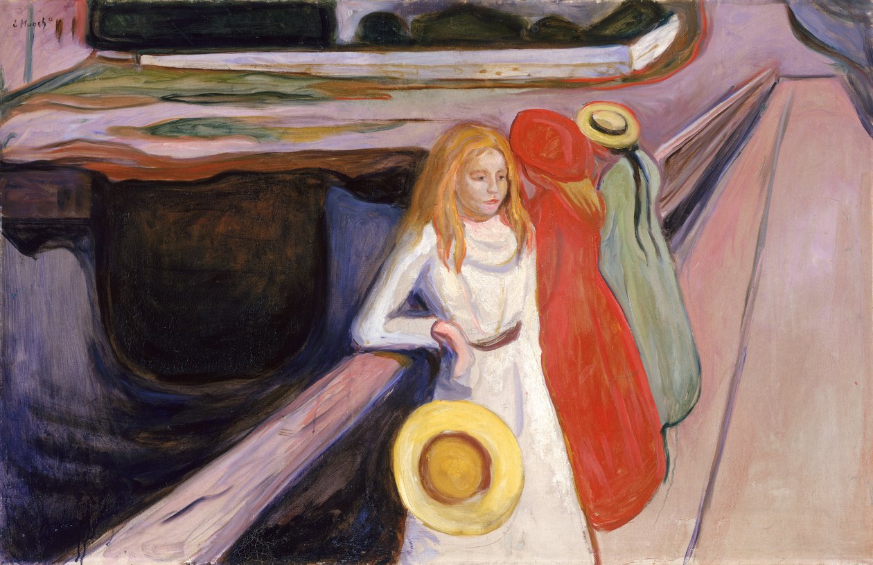 Dziewczyny na moście autorstwa Edvard Munch