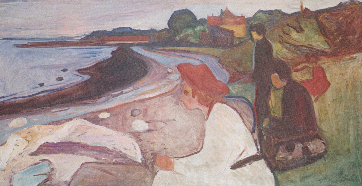 Młodzież nad morzem autorstwa Edvard Munch