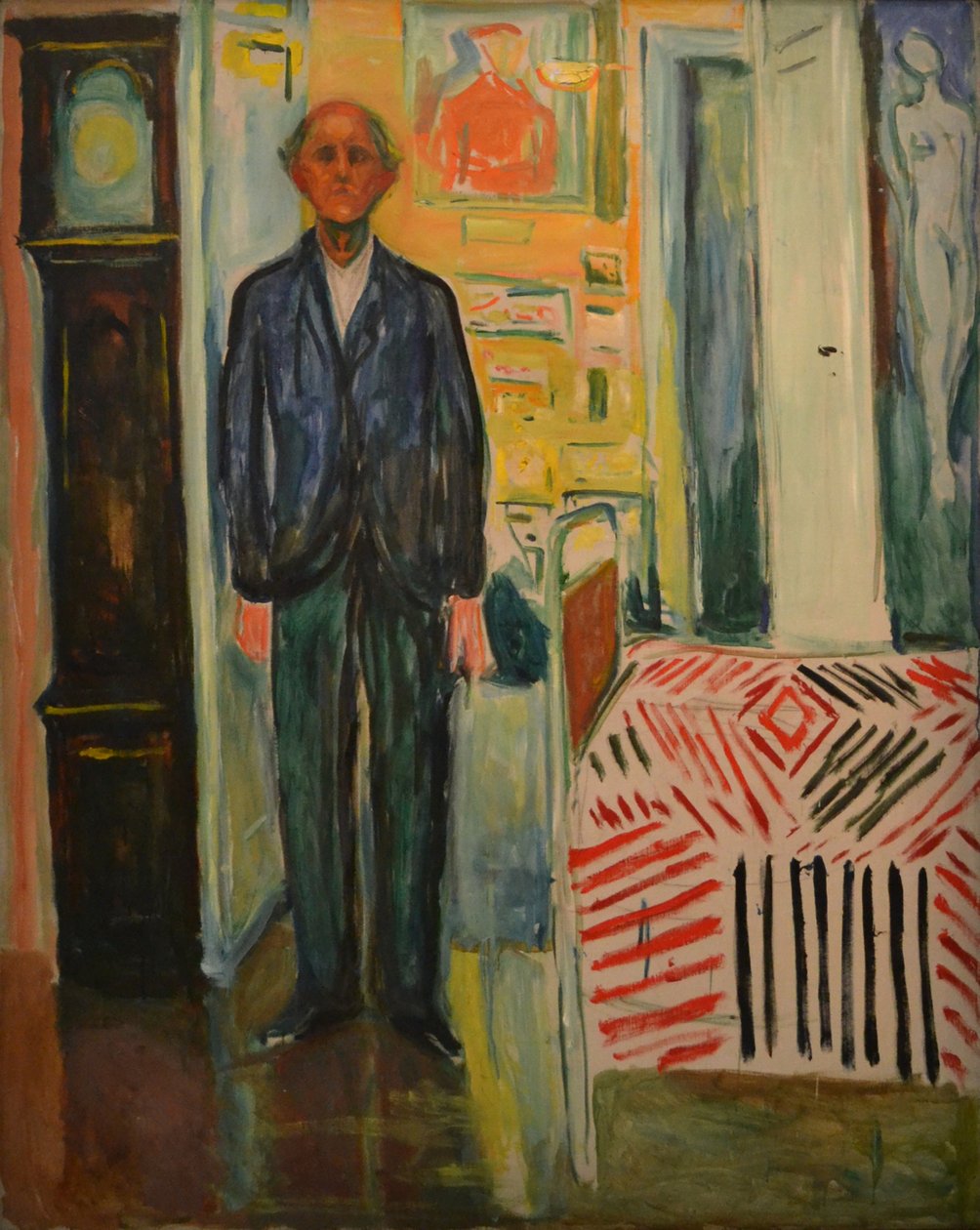 Między zegarem a łóżkiem autorstwa Edvard Munch