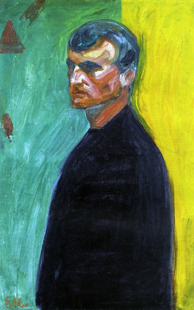 Autoportret, ok. 1904 autorstwa Edvard Munch