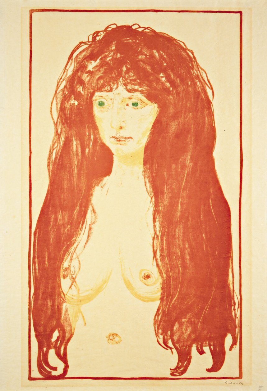 Grzech (Akt) 1902 autorstwa Edvard Munch