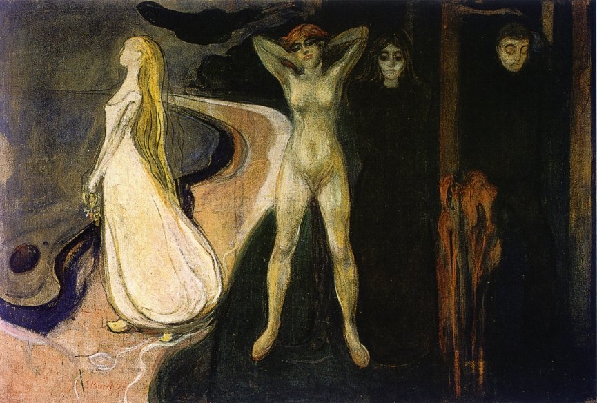 Kobieta w trzech etapach autorstwa Edvard Munch