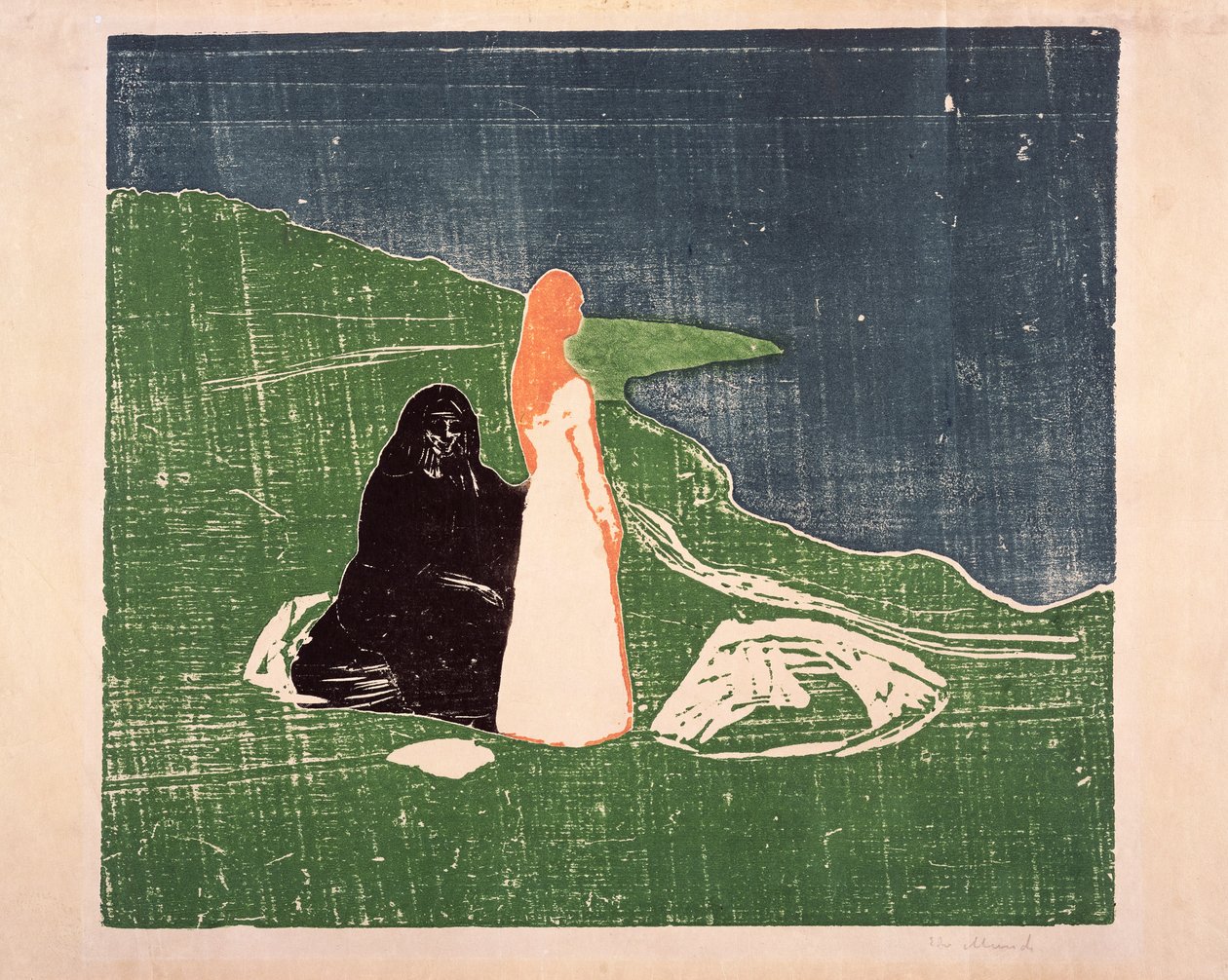 Dwie kobiety na brzegu, 1898 autorstwa Edvard Munch