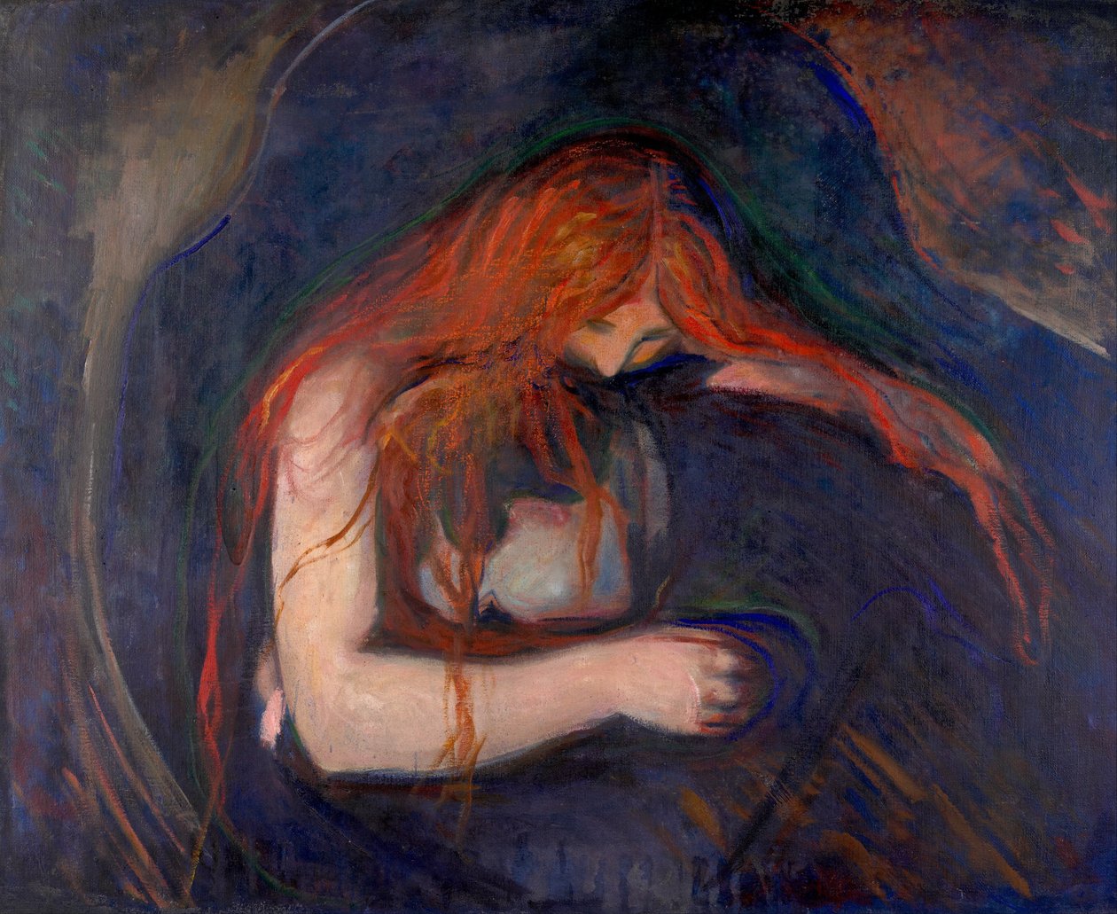 Wampir autorstwa Edvard Munch