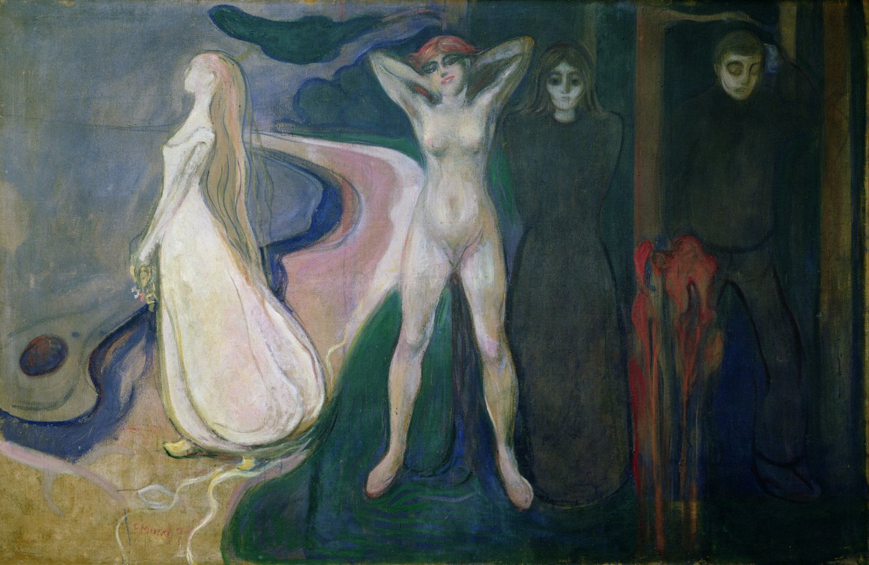Kobieta w trzech odsłonach (Sfinks), 1893-5 autorstwa Edvard Munch