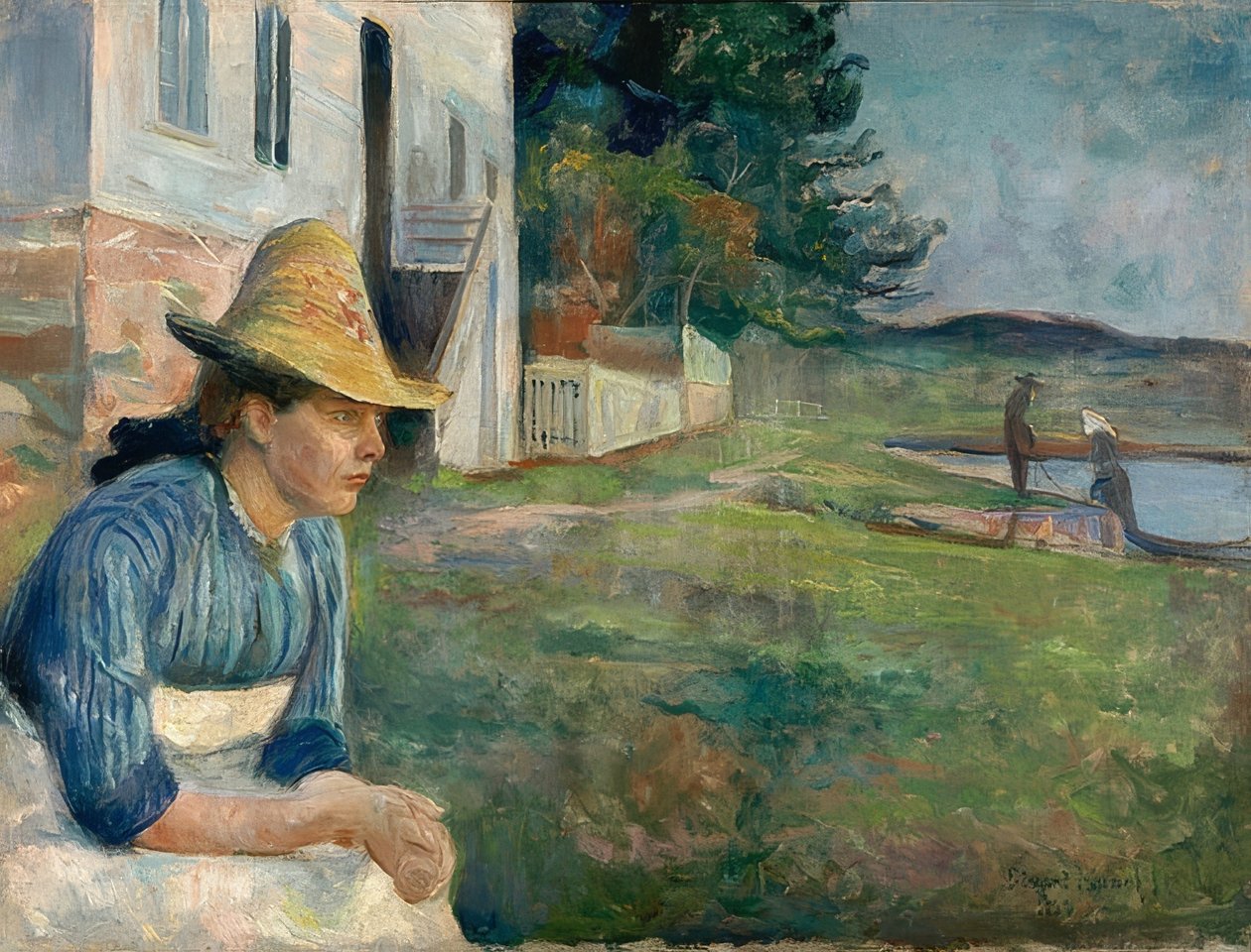 Wieczór. 1888 autorstwa Edvard Munch