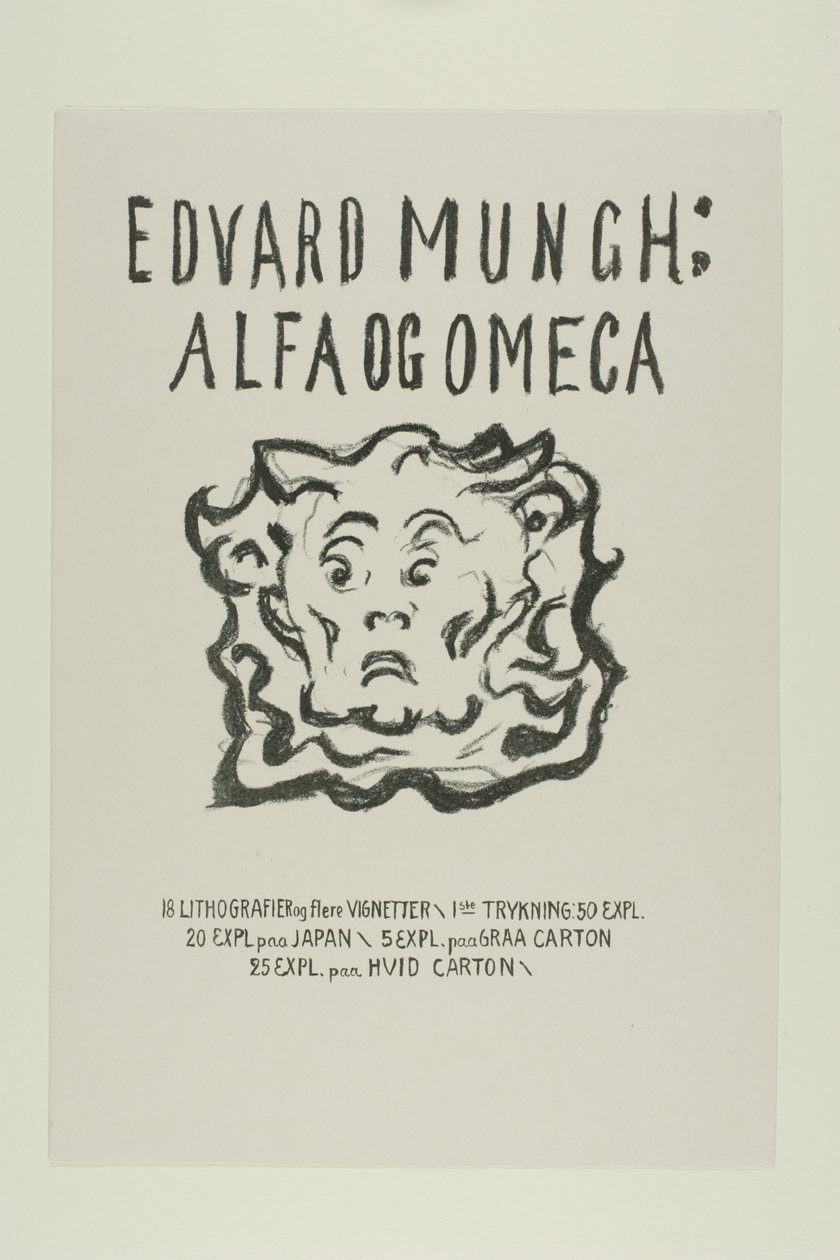 Alpha and Omega:Strona tytułowa autorstwa Edvard Munch