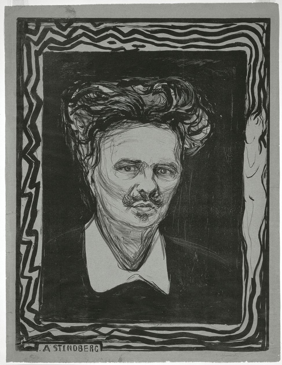 August Strindberg autorstwa Edvard Munch