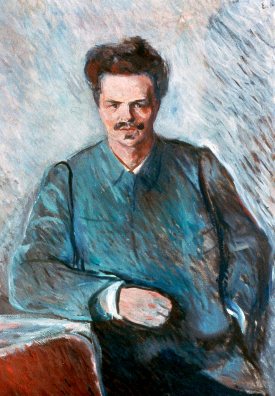 August Strindberg, 1892 autorstwa Edvard Munch