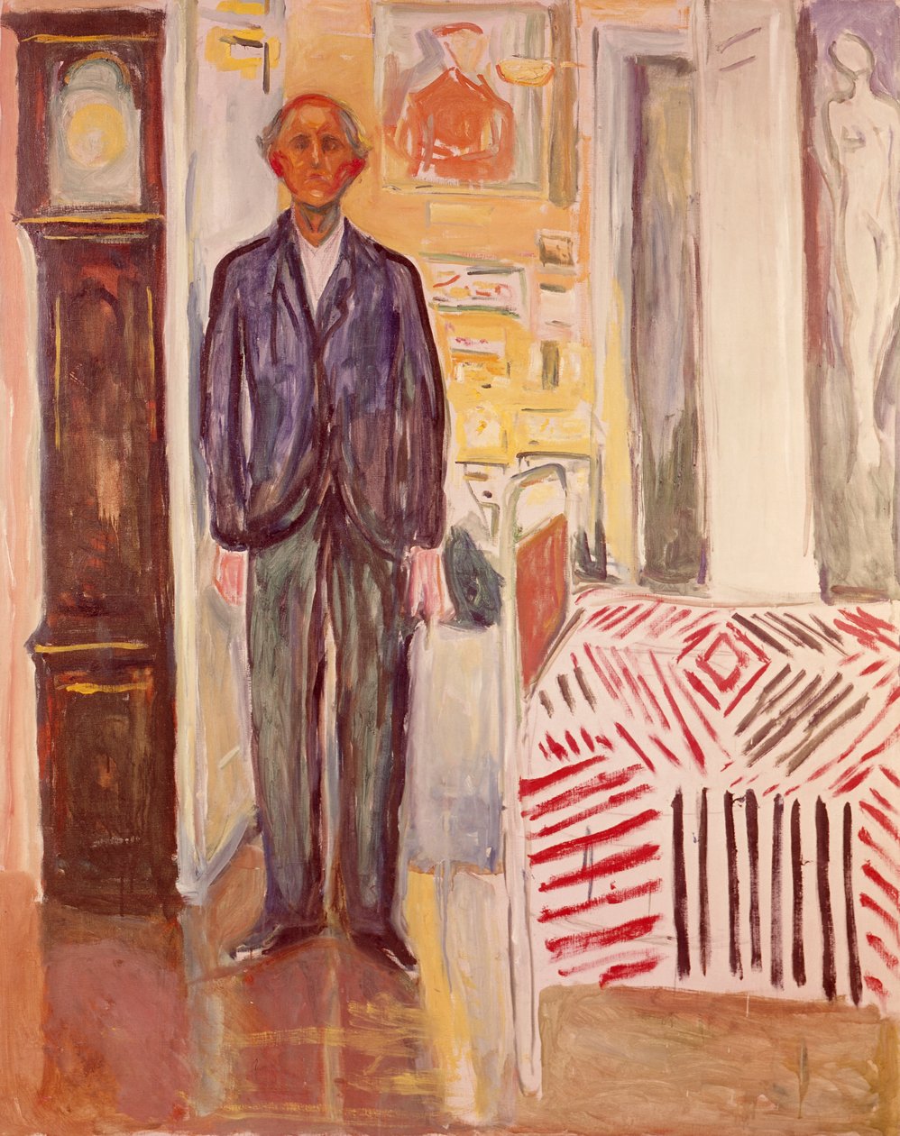 Między zegarem a łóżkiem autorstwa Edvard Munch