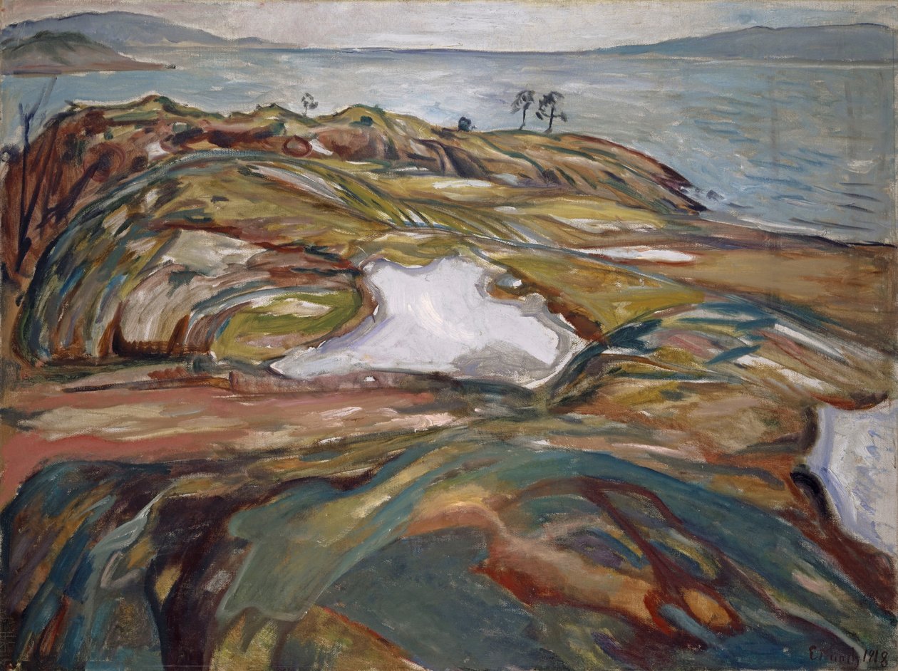 Krajobraz nadmorski, 1918. autorstwa Edvard Munch