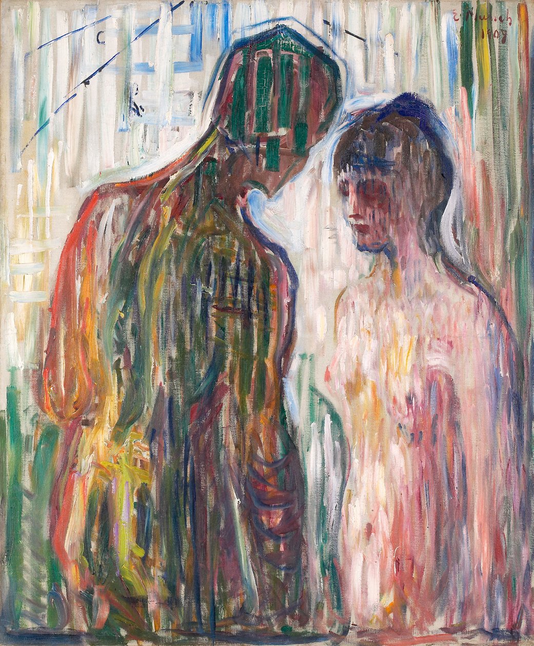 Kupidyn i Psyche autorstwa Edvard Munch
