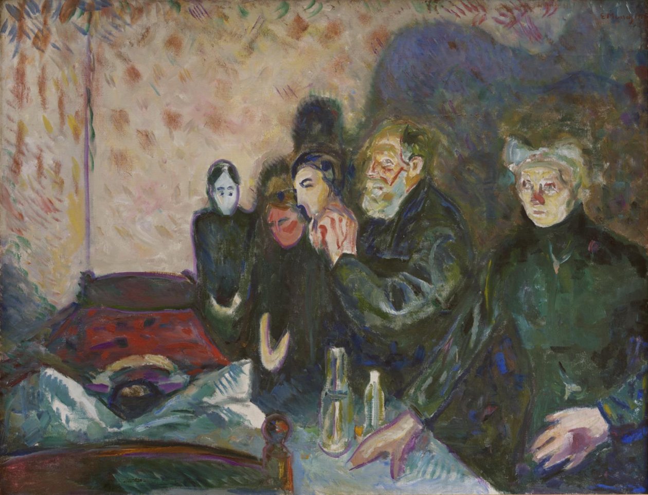 Walka o śmierć autorstwa Edvard Munch