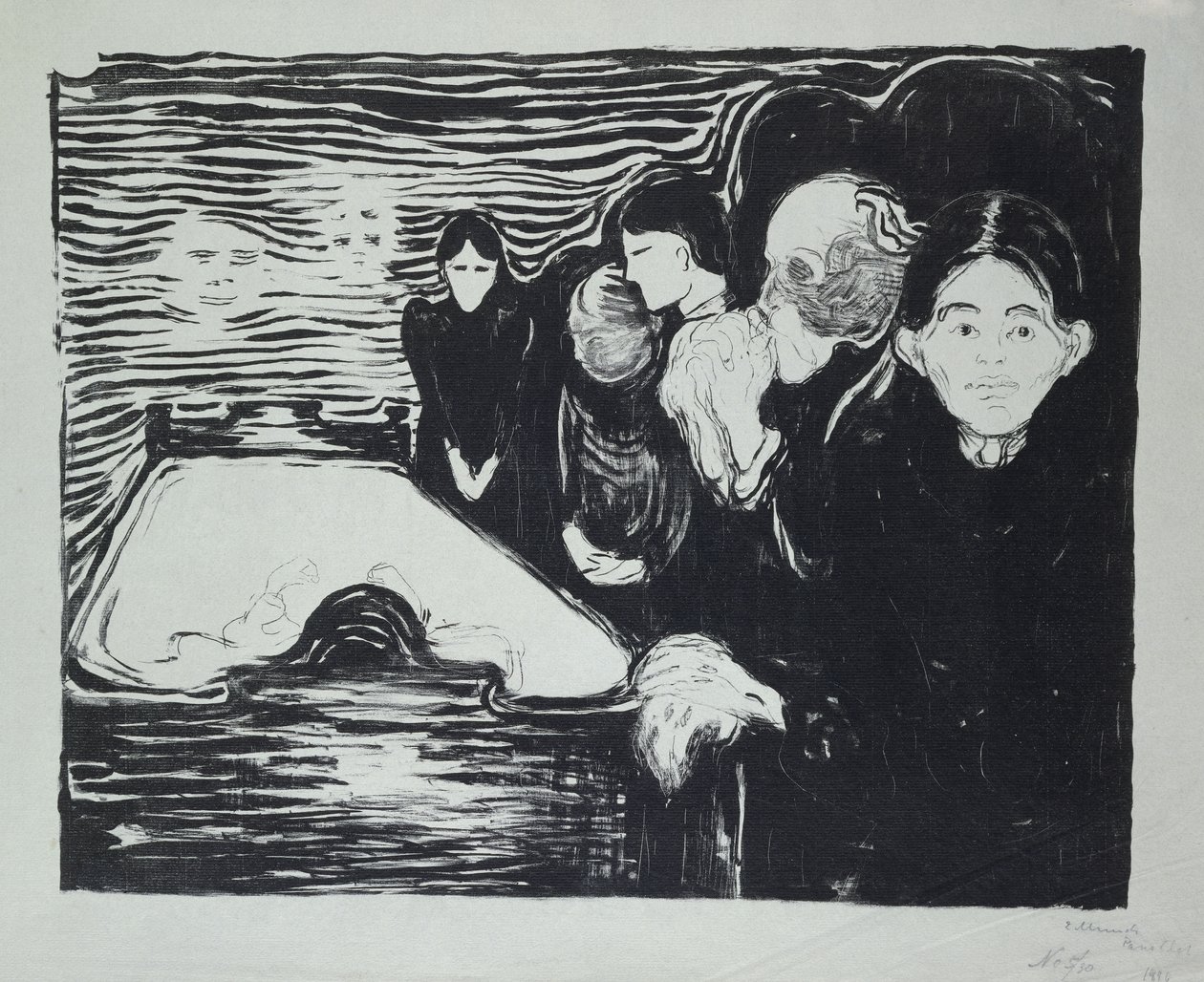 Śmierć autorstwa Edvard Munch