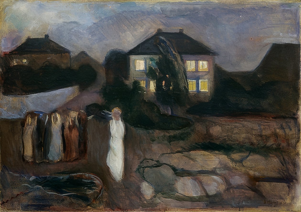 Burza. 1893 autorstwa Edvard Munch