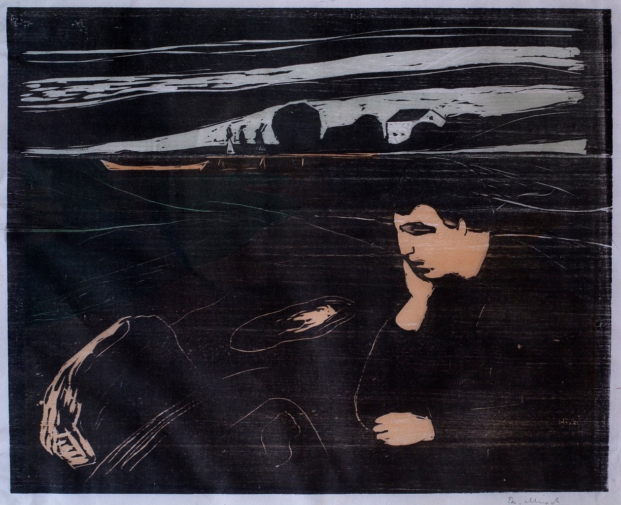 Wieczór (Melancholia III) autorstwa Edvard Munch