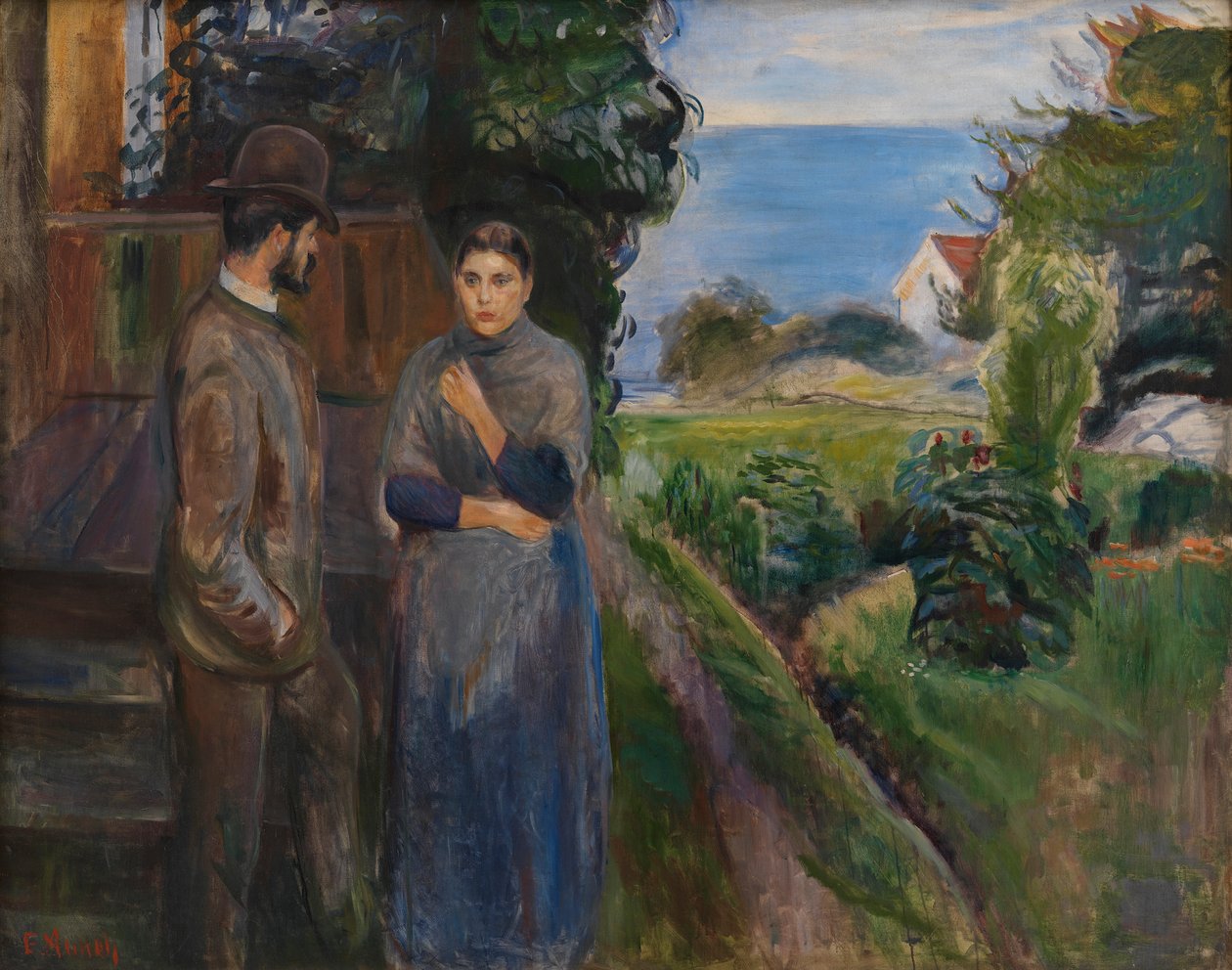Wieczorna rozmowa, 1889. autorstwa Edvard Munch