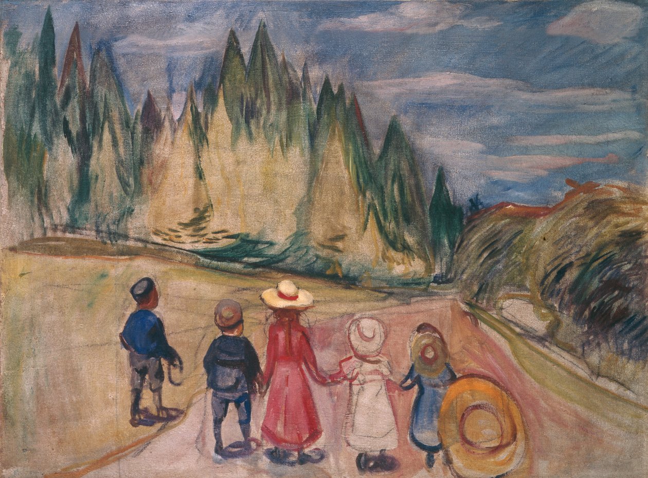 Bajkowy las autorstwa Edvard Munch