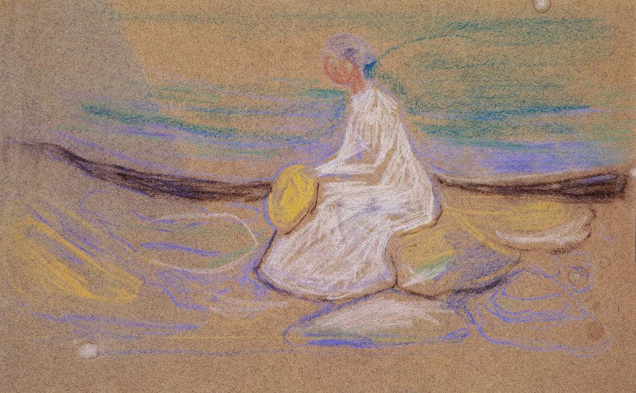 Dziewczyna na plaży autorstwa Edvard Munch