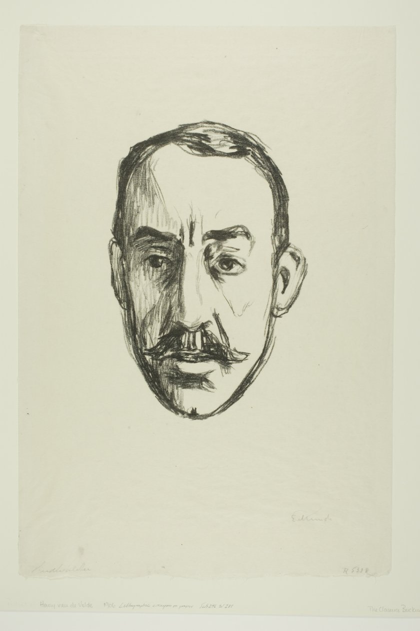 Henry van de Velde autorstwa Edvard Munch