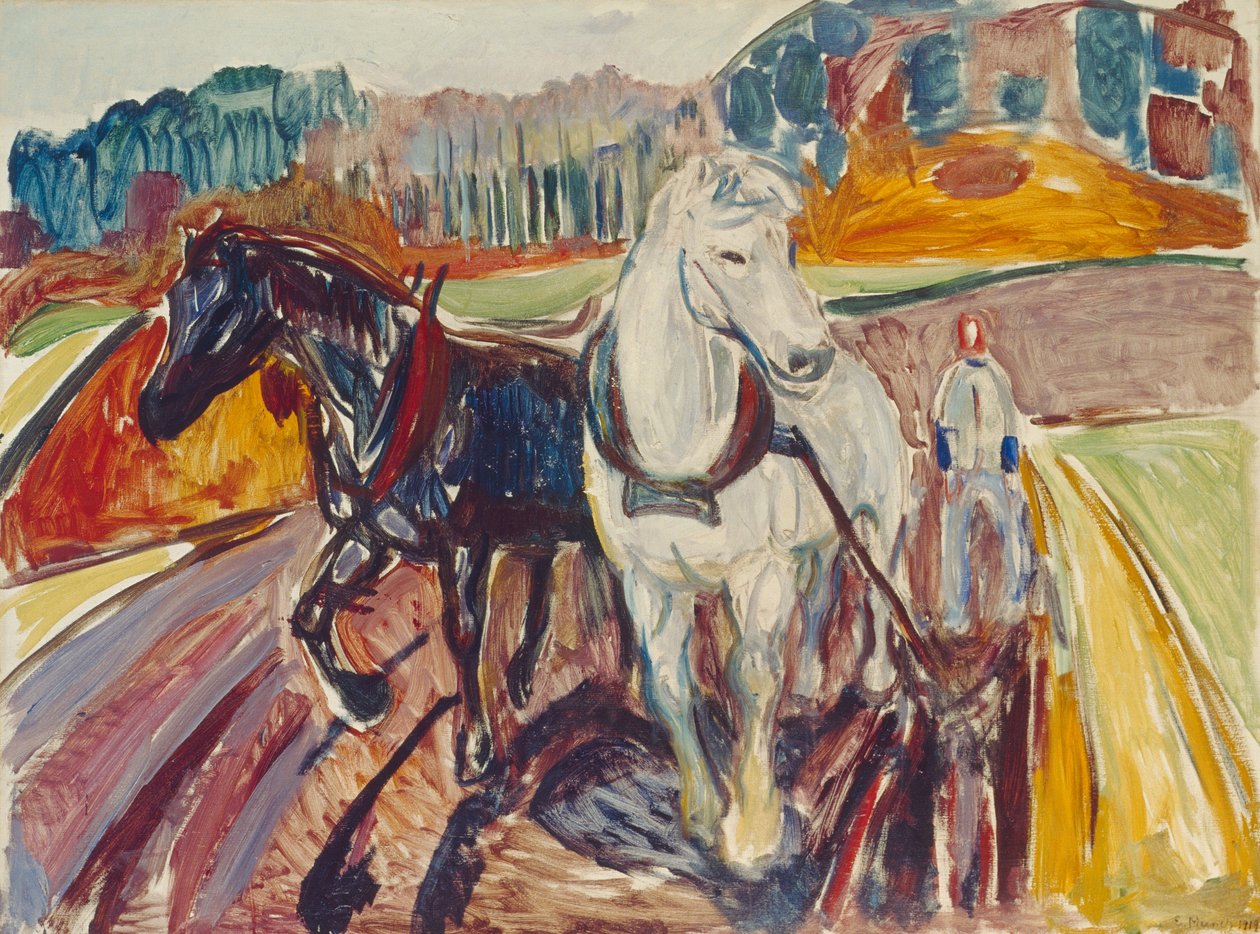 Zespół konny autorstwa Edvard Munch