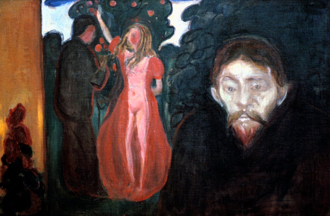 Zazdrość, 1895 autorstwa Edvard Munch