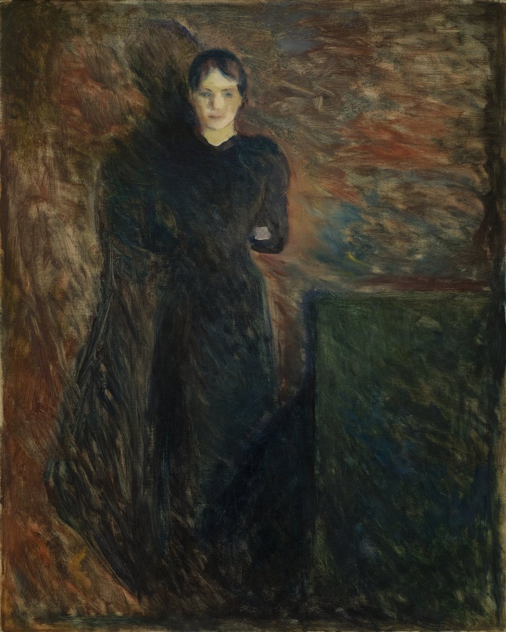 Dama w czerni (Olga Buhre) autorstwa Edvard Munch