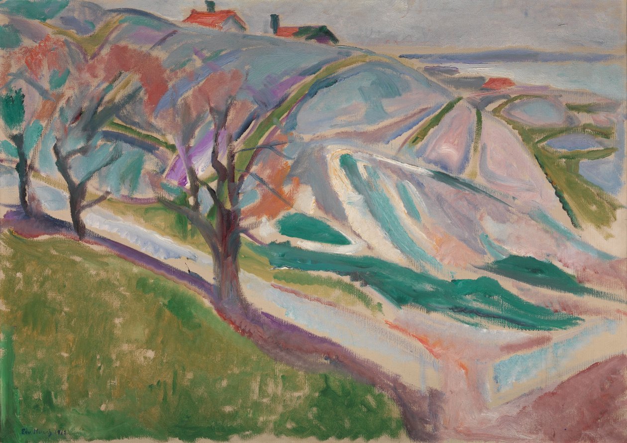 Krajobraz, Kragero, 1912 autorstwa Edvard Munch
