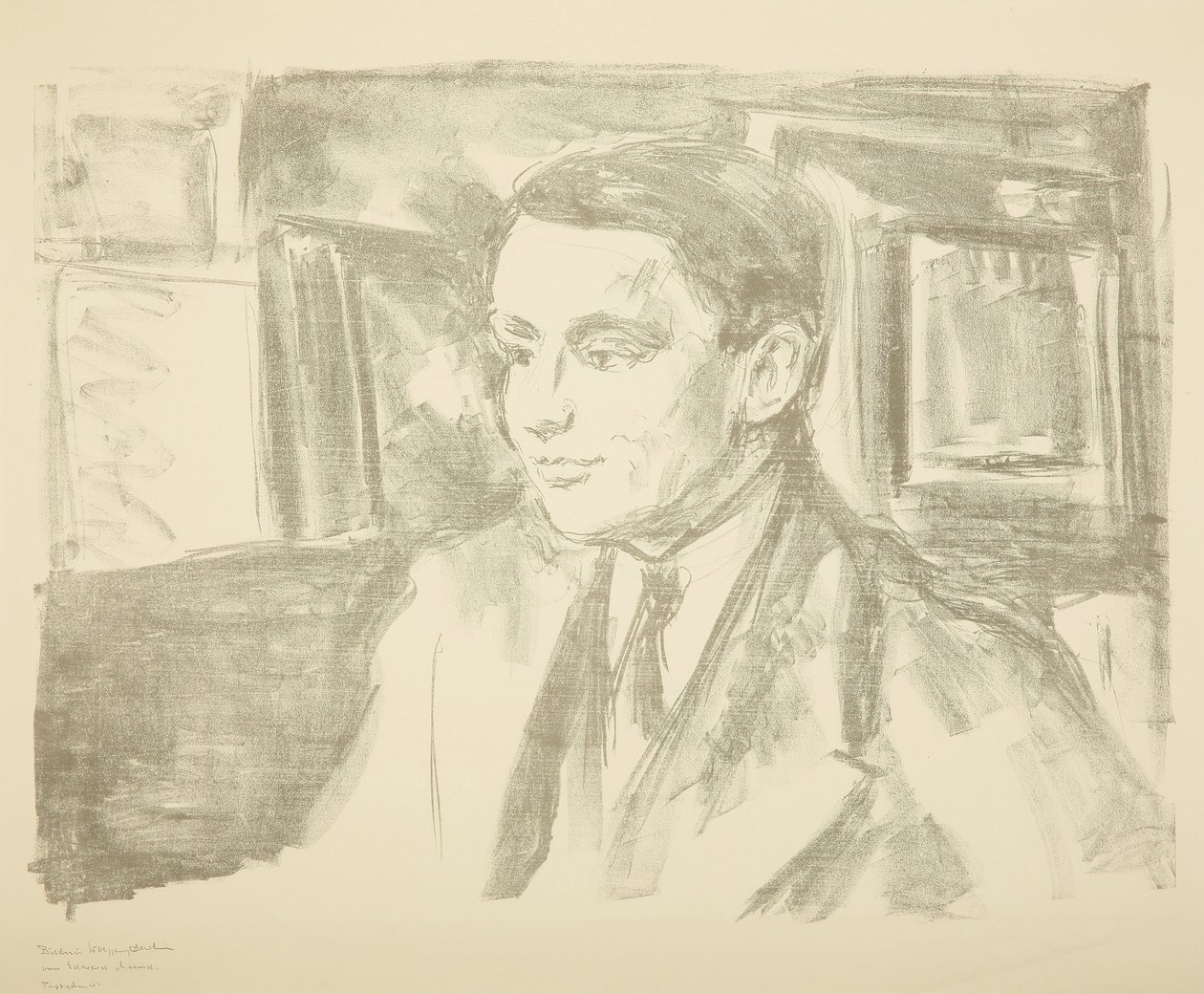 Portret Wolfganga Gurlitta, 1912. autorstwa Edvard Munch