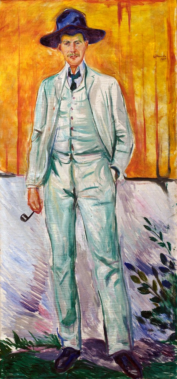 Portret malarza Ludviga Karsten autorstwa Edvard Munch