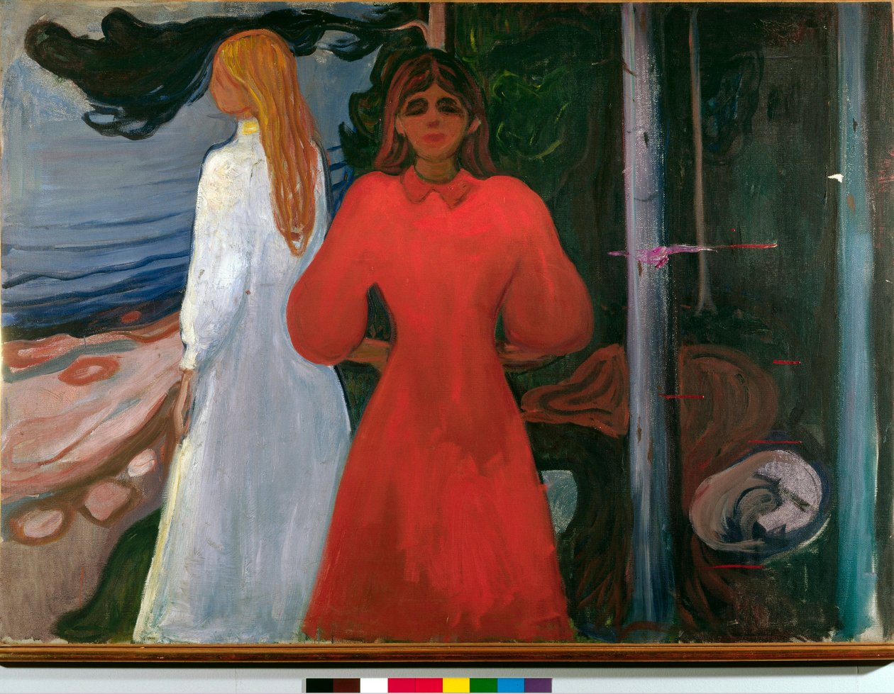 czerwony i biały autorstwa Edvard Munch