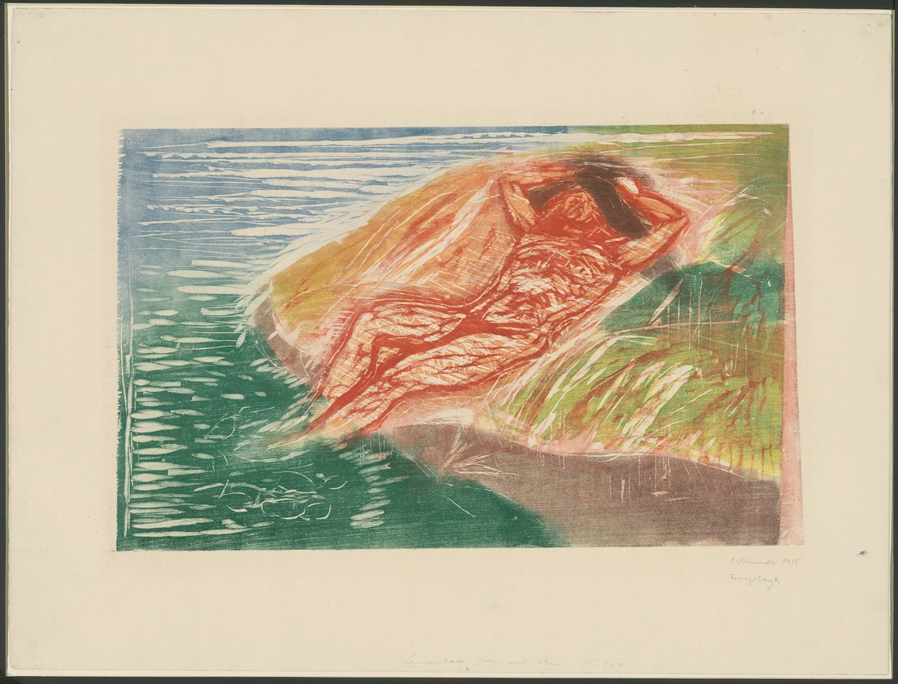 Opalanie I autorstwa Edvard Munch