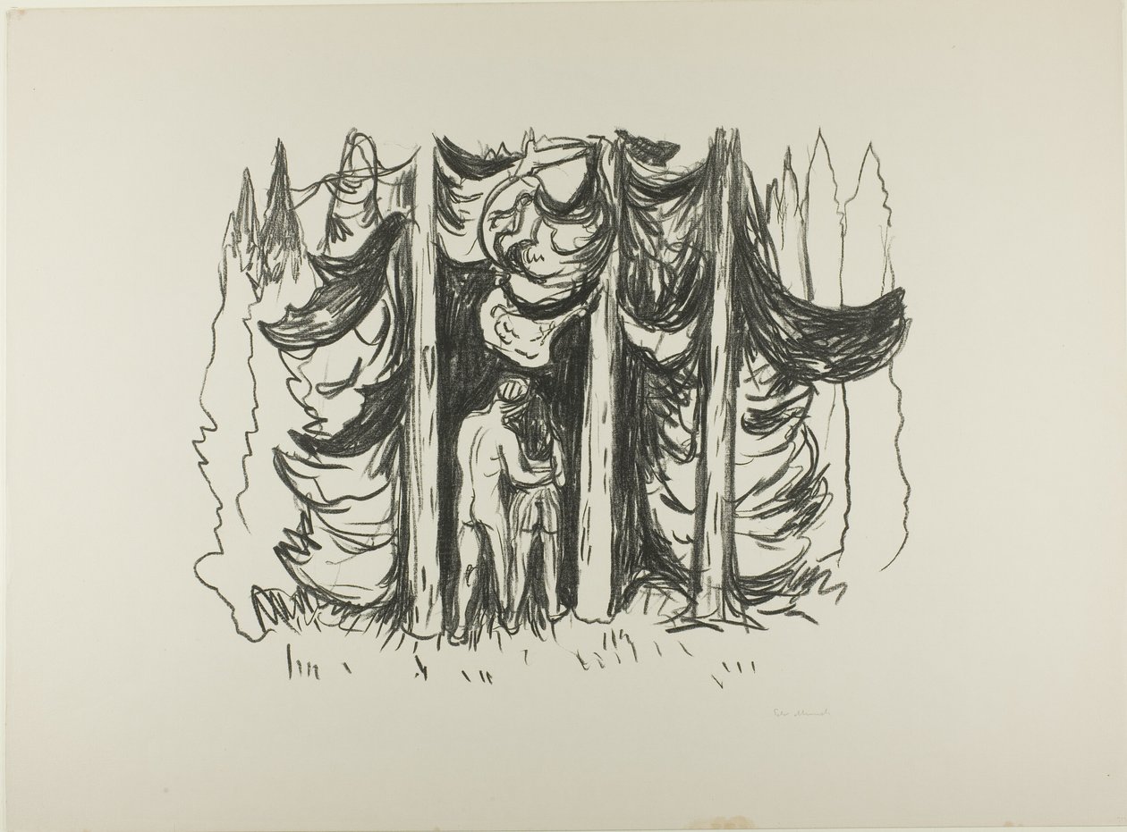Las autorstwa Edvard Munch