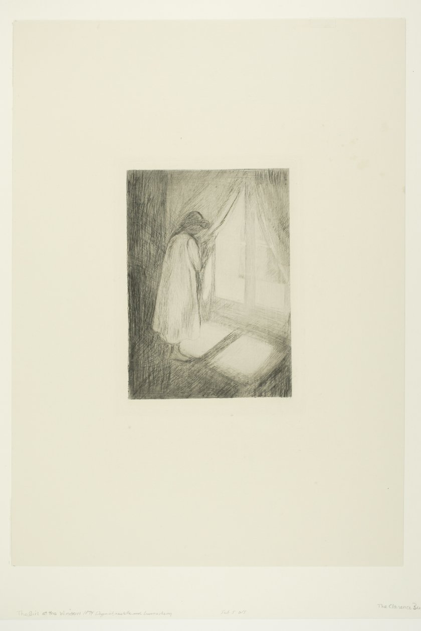 Dziewczyna przy oknie autorstwa Edvard Munch