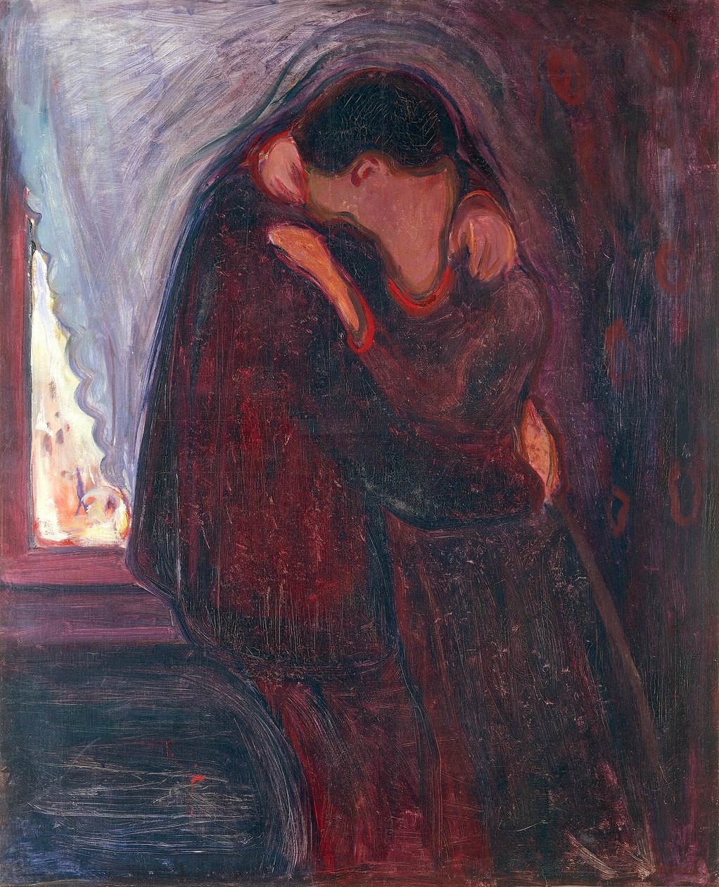 Pocałunek autorstwa Edvard Munch