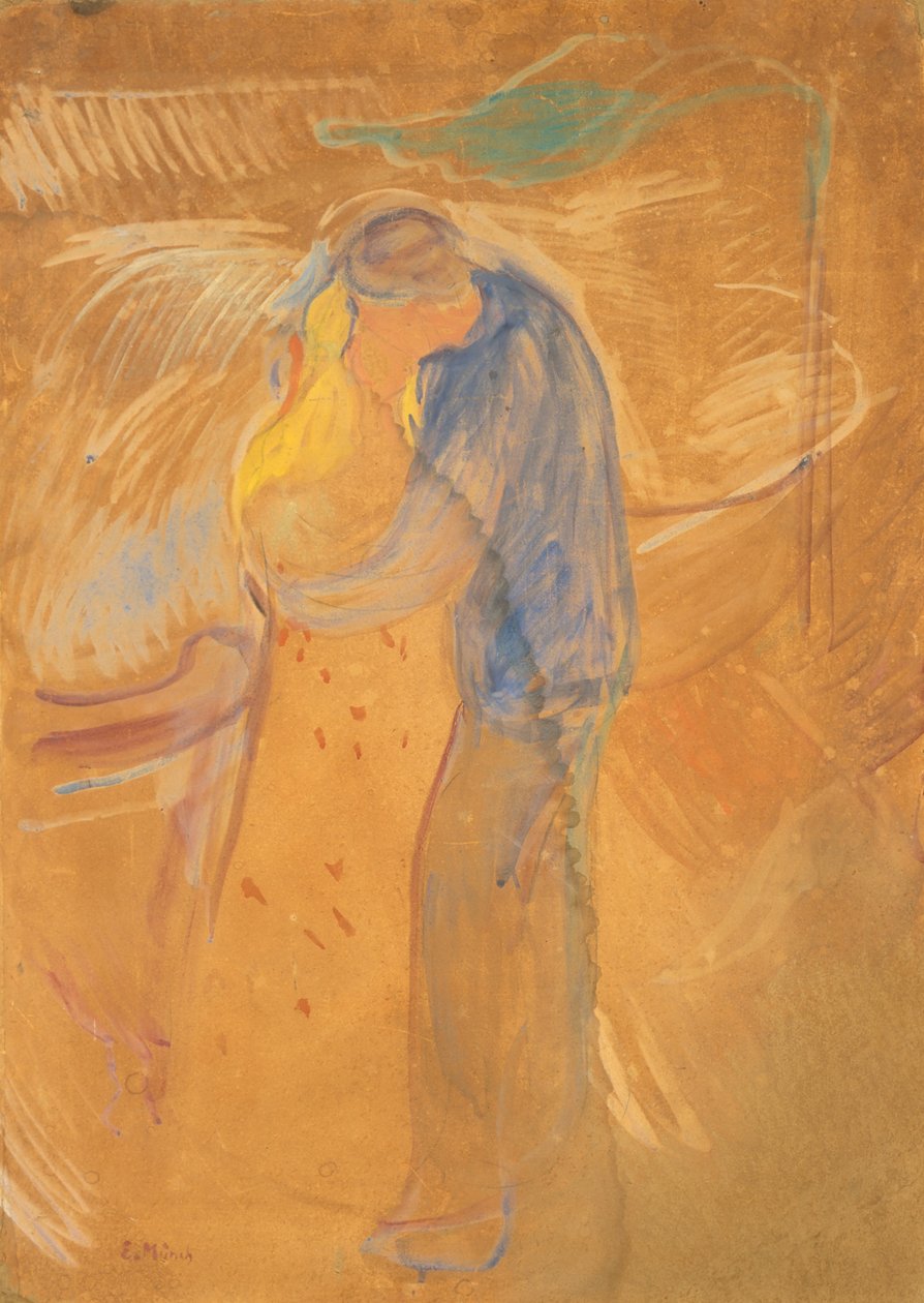 Pocałunek, 1906-1907. autorstwa Edvard Munch